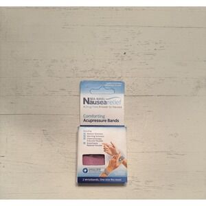 Sea‎ Band Nausea Relief Acupressure Wrist Band Motion Sickness Adult - 2 Pair
